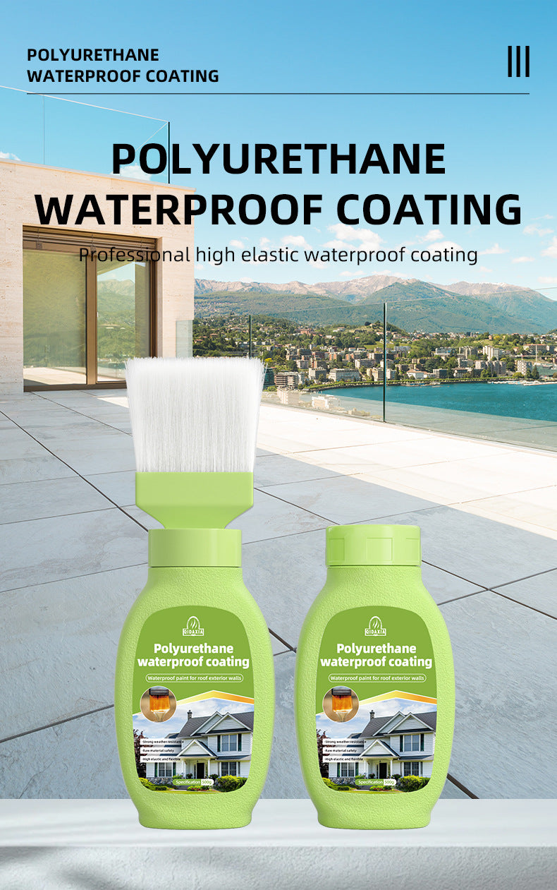 Water-Based Polyurethane Multi-Color Waterproof Leak Repair Roof Waterproof Glue Coating Brush House Leak Coating Sealant