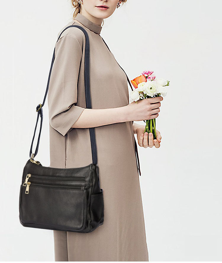 Mom's Handbag for Women2025New Genuine Leather Crossbody Bag Large Capacity Luxury Top Layer Cowhide Versatile for Middle-aged