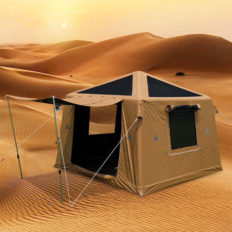 Wholesale Inflatable Tent from Source Factory Middle East Saudi Arabia Tent Black Sunproof Rainproof Automatic Quick Open3*