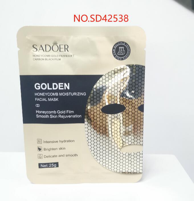 Gold Mask SADOER Golden Honeycomb Mask Sheet Pack Moisture replenishment  Foreign Trade Wholesale