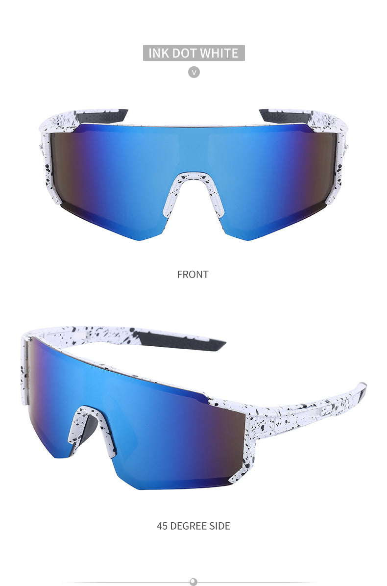 Cycling Goggles Colorful Outdoor Women's European and American One-piece Sunglasses Windproof Skiing Sports Sunscreen Sunglasses Men
