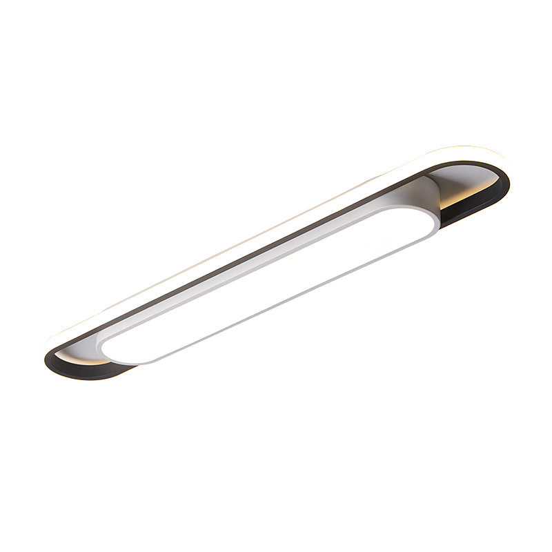 Aisle Light Corridor Light Modern Simple Entryway Porch Balcony Light Iron Art Long Strip Cloakroom led Ceiling Light Fixtures