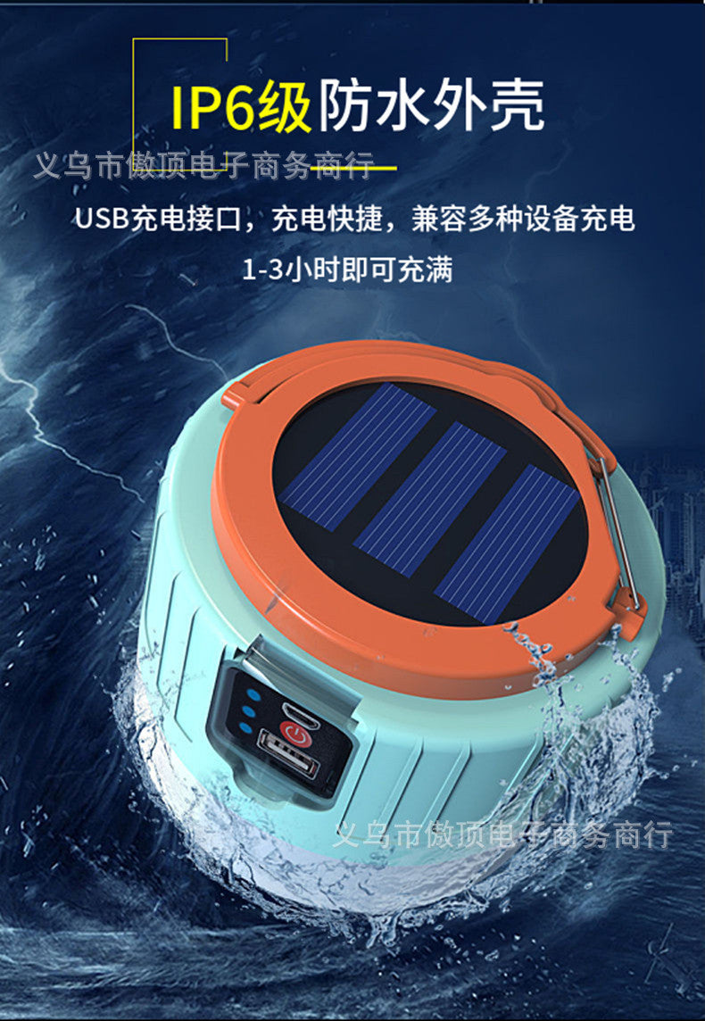 Multifunctional Solar Charging Remote Control Emergency Light Bulb Camping Light Tent Light Night Market Light Mobile Lighting