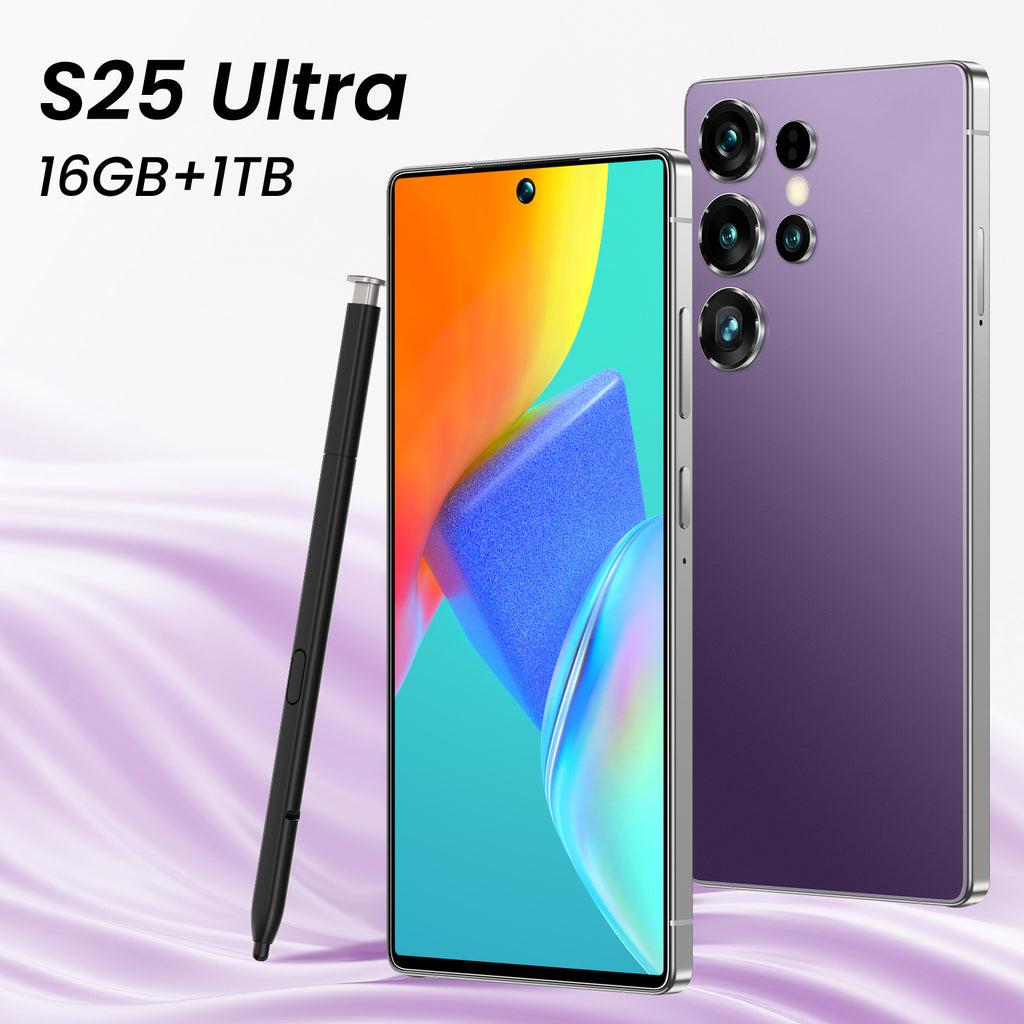 Smartphone S25 Ultra Android7.3Inch Hd Large Screen16+1T Mobile Phone Source Factory