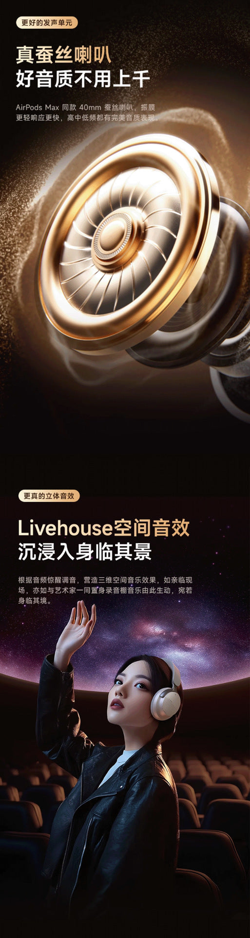 Hot-selling Strong Noise Cancelling Wireless Bluetooth Headphones for Sports and Music, Ultra-long Battery Life, Support Customization