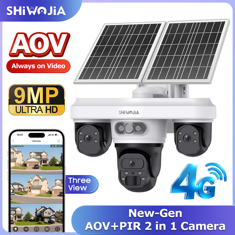 AOV Solar Camera Trinocular Solar Camera9MP High Definition Full Color AOV New Camera Product