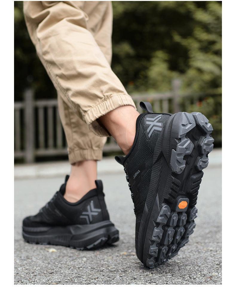 Large Size Men's Running Shoes Wear-Resistant Non-Slip Outdoor Hiking Shoes Breathable Versatile Shock Absorption High-Quality Sports Shoes