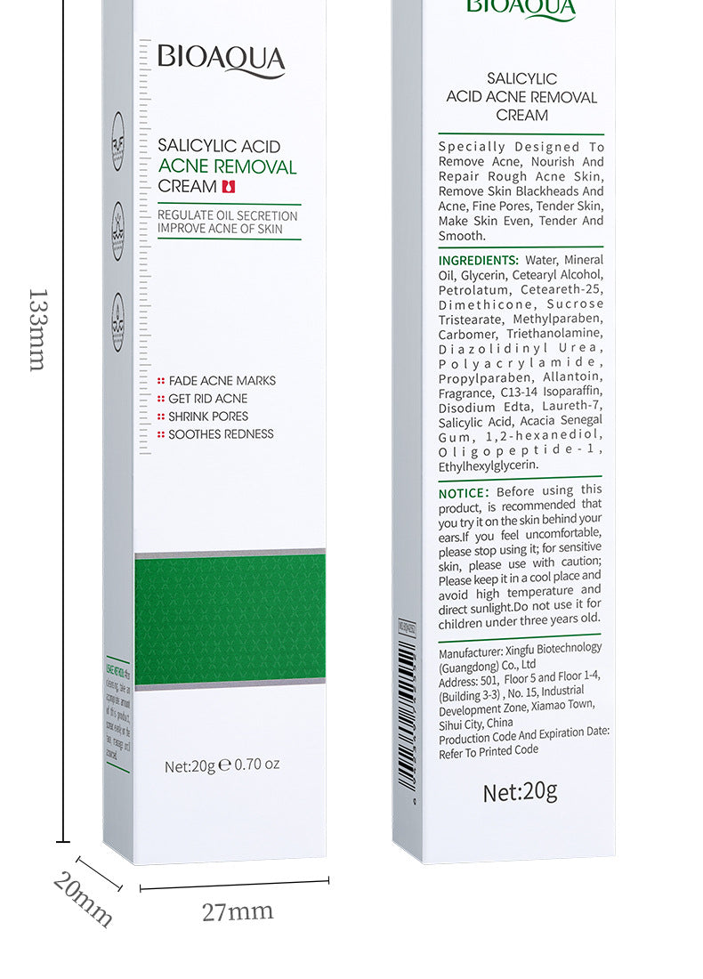 Cream BIOAOUA Salicylic Acid Moisturizing Hydrating Fading Acne Marks  Wholesale