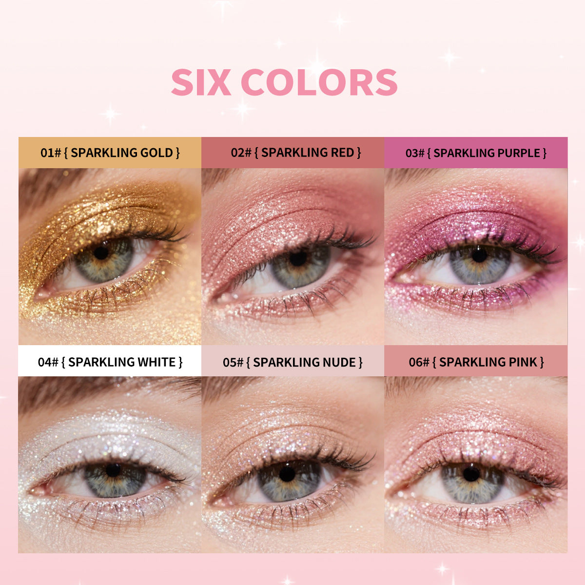 tk Jelly Highlight Eyeshadow Stick3g Contour Highlight Stick Pearlescent Shimmer6Color Packaging Beauty Makeup