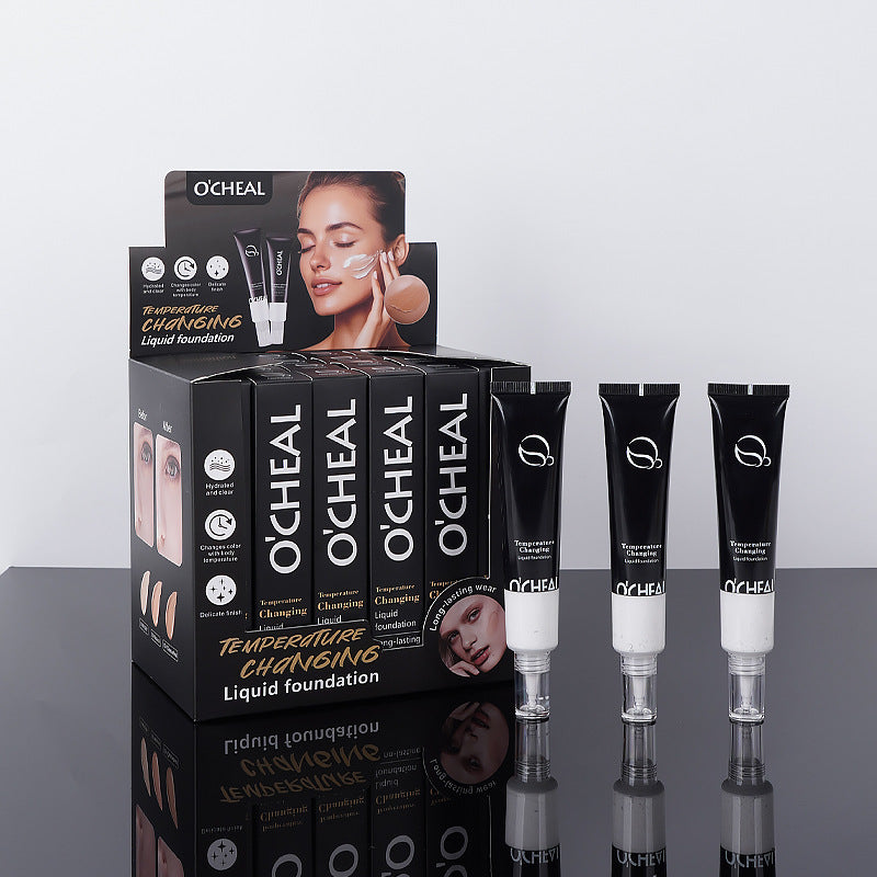 Color-Changing Foundation40ml Wheat Color Acne Scar Dark Circles Concealer Coverage Bare Skin Foundation Cream Version