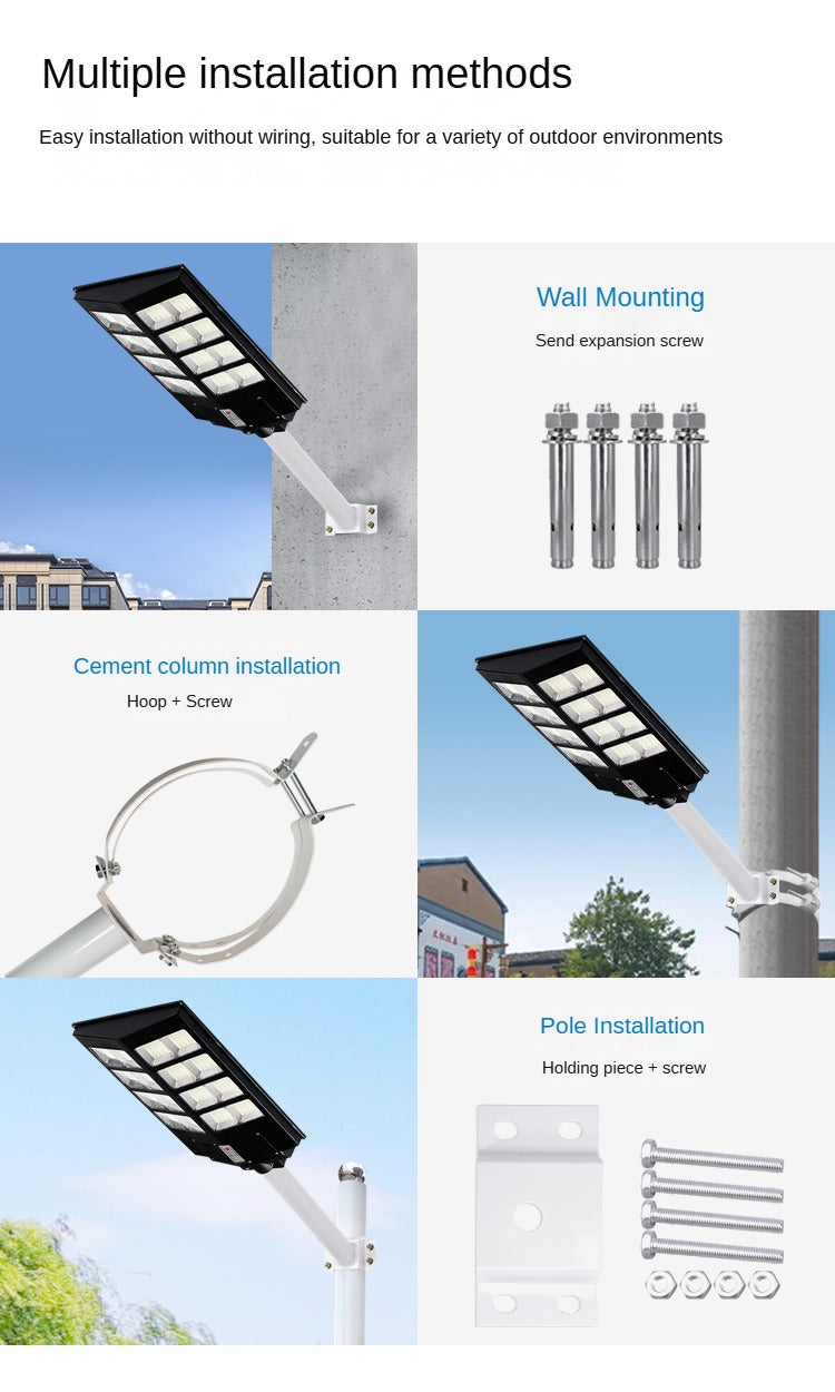 High-Brightness Outdoor Ip65 Night Road Lighting Waterproof Integrated Solar Street Light