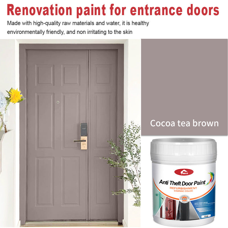 Anti-theft Iron Door Paint Metal Aluminum Alloy Iron Door and Window Renovation Color Change Rust-Proof Water-Based Paint Latex Paint