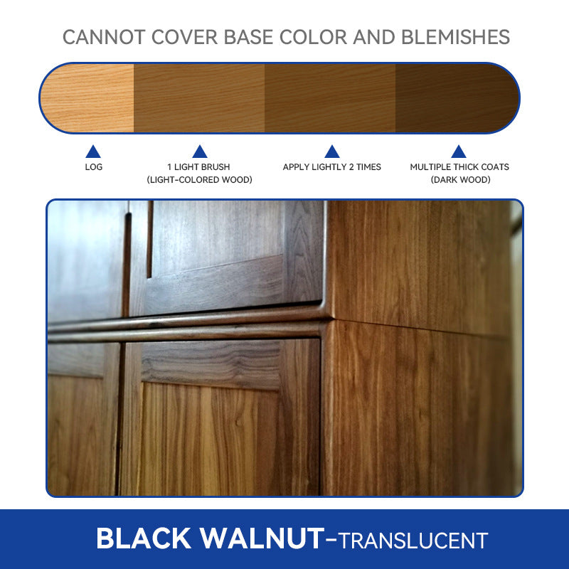 Water-Based Wood Grain Paint Outdoor Anti-Corrosion Wood Oil for Doors, Windows, Cabinets Color Change Renovation Brightening Anti-Wax Oil Antique Wood Paint