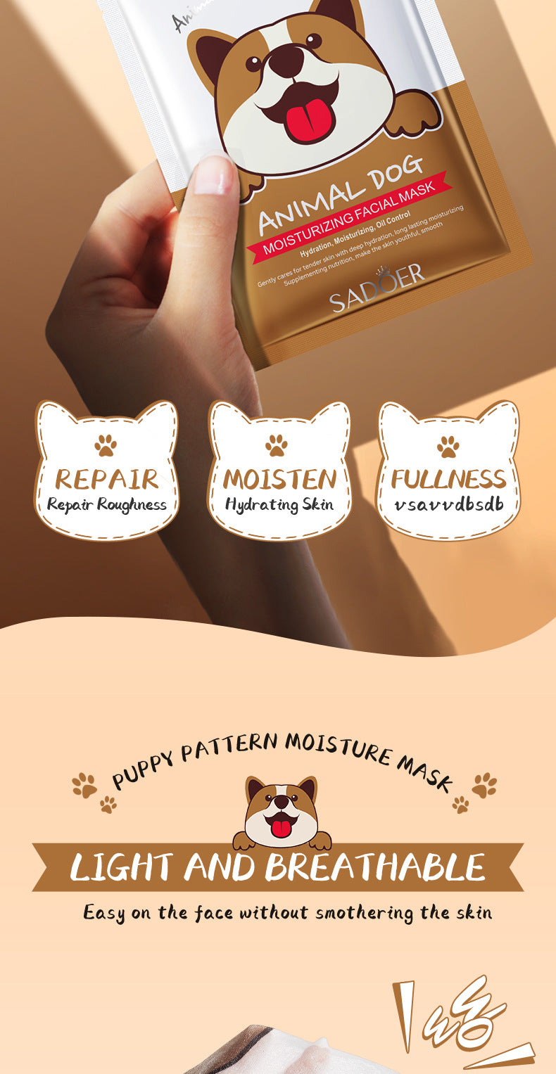 Animal Pattern Mask25g SADOER Hydrating and Moisturizing Skin Care Tablets for  Wholesale