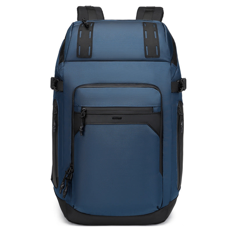 ozuko Casual Backpack Men's Computer Backpack Waterproof Oxford Cloth Large Capacity Commuting Travel School Bag