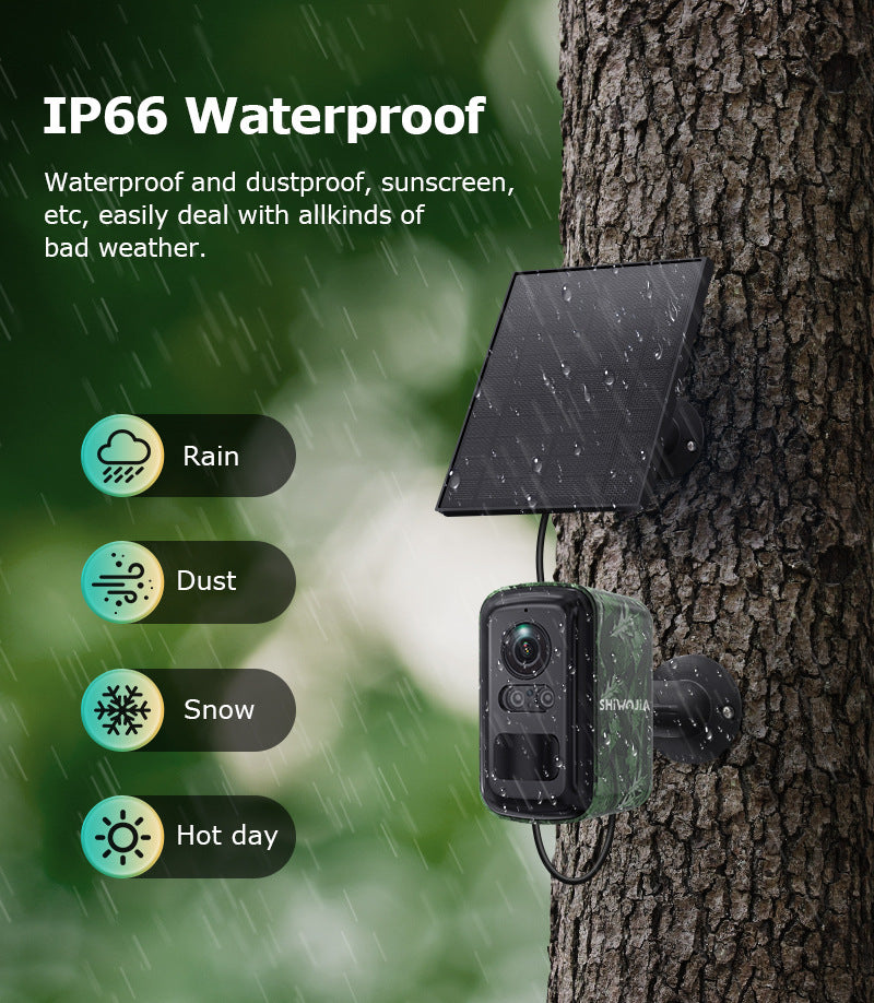 New camouflage low-power battery camera wireless full-color night vision outdoor HD4G Surveillance Camera
