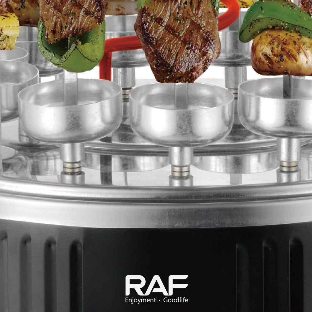 RAF European Standard BBQ Grill Skewer Machine Household Multifunctional Grilling and Frying Integrated Smokeless Charcoal Grill R8612