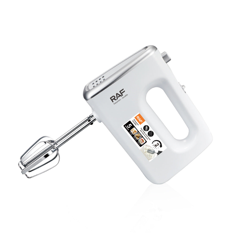 RAF European Standard5Electric Egg Beater Household Handheld High-Power Egg Mixer Dough Kneading Baking Blender R6632