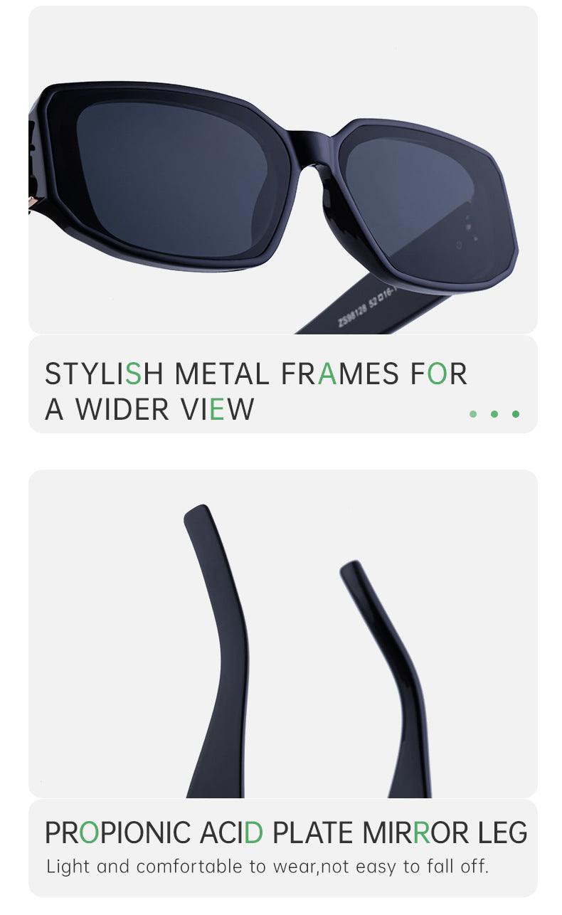 European and American fashion narrow frame sunglasses for women INS Street style square sunglasses for women wholesale sunglasses