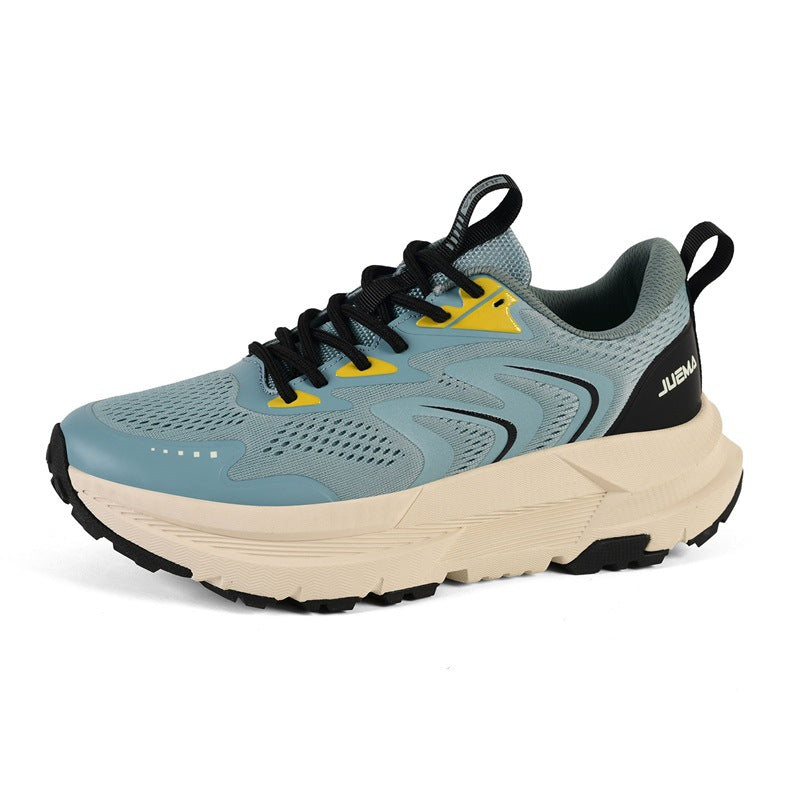 Men's Shoes New2025Mesh Breathable Running Shoes Anti-Slip Shock Absorption Lightweight Soft Sole Sports Shoes Manufacturer Wholesale