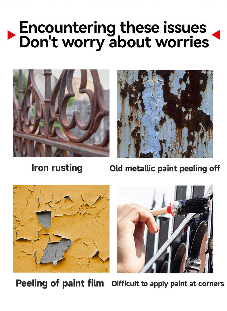 Metal Brush Paint Iron Door Window Railing Anti-Rust Water-Based Paint Balcony Renovation Color Change Coating Coloring