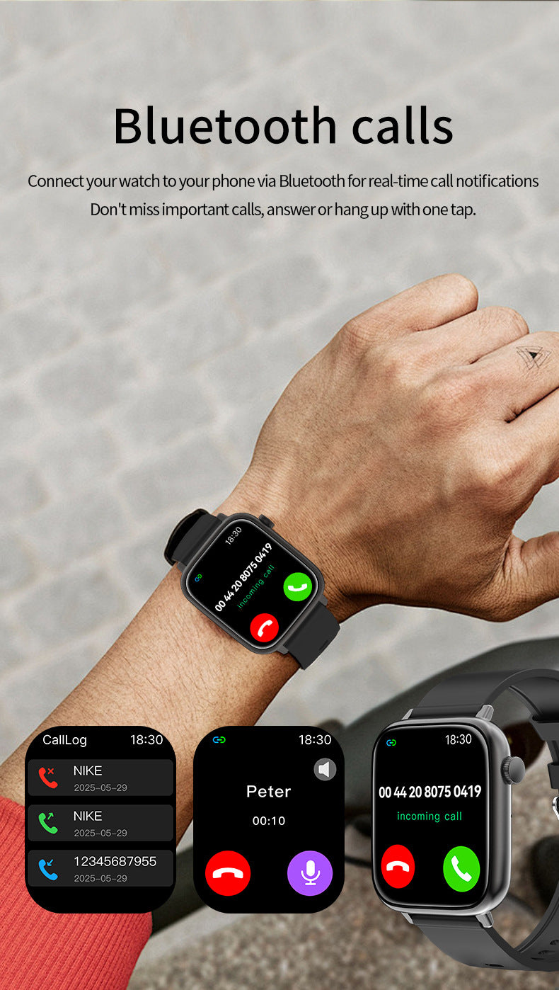 H13Smart Watch Bluetooth Call Heart Rate Pedometer Sleep Monitoring IP68Deep Waterproof GTS4Sports Three-Proof