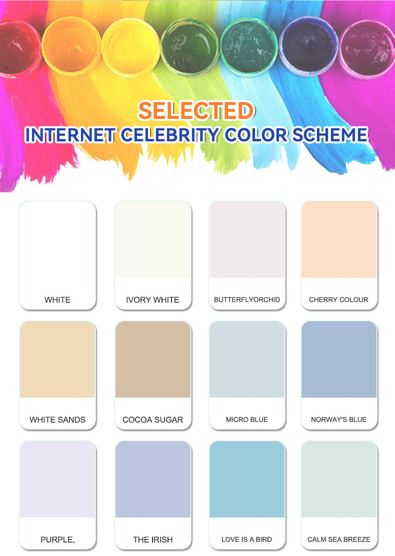 Wall latex paint manufacturer Custom Home Renovation Color Change Interior Decoration Colorful Interior Wall Water-Based Paint