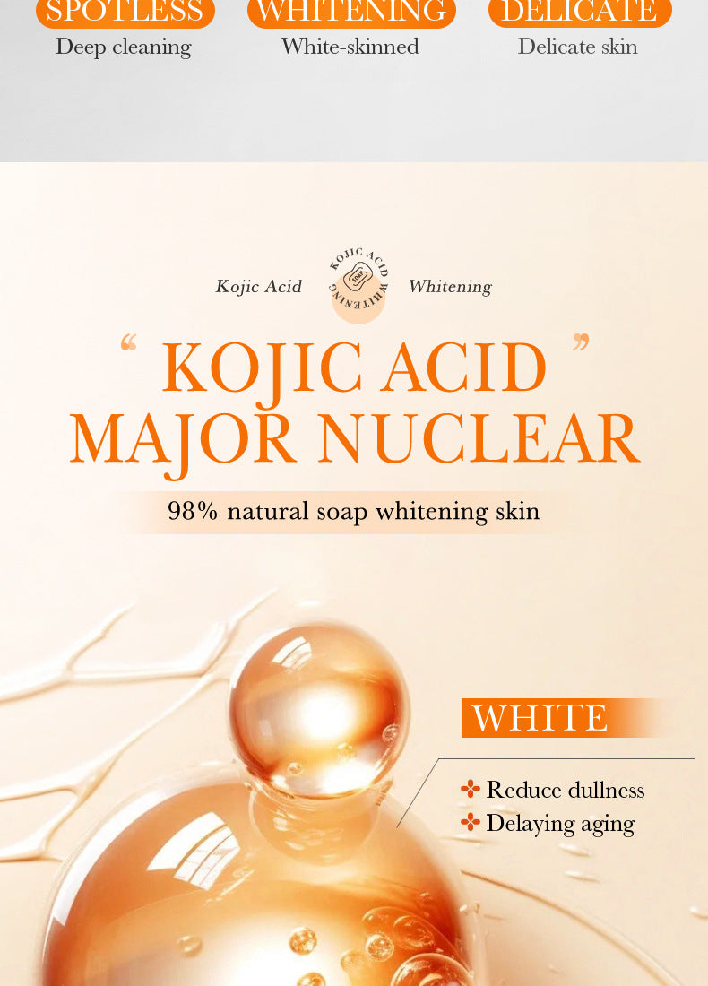 Kojic Acid Whitening Soap100g SADOER Clean Bathing Facial Soap Handmade Soap  Wholesale