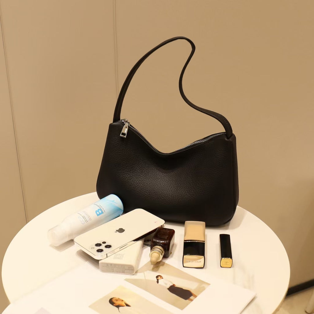 Guangzhou Luggage2025New Niche Simple Women's Bag Summer Versatile High-End Large Capacity Genuine Leather Underarm Bag