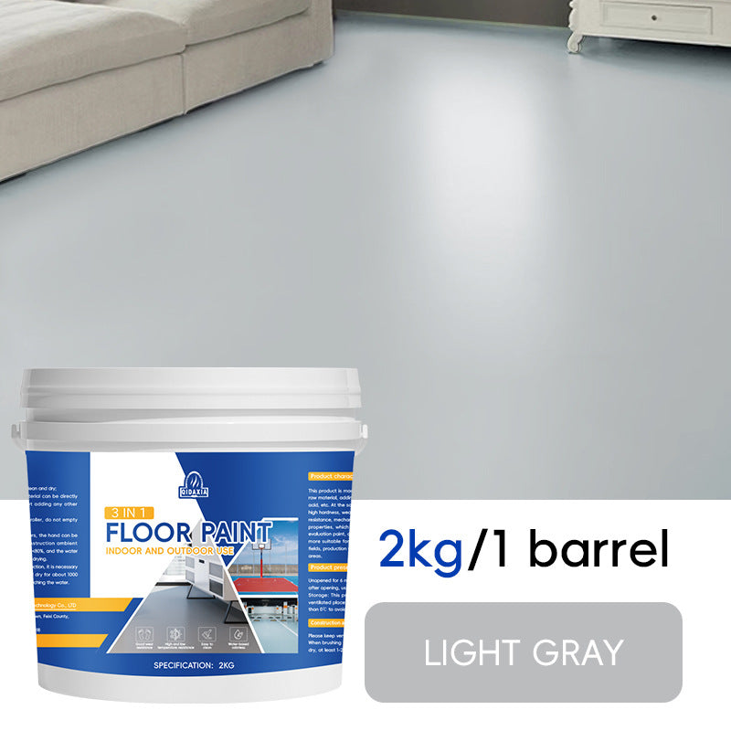 Home Floor Paint Three-in-One Epoxy Floor Paint Cement Floor Water-Based High Solid Wear-Resistant Resin Southeast Asia Environmental Protection