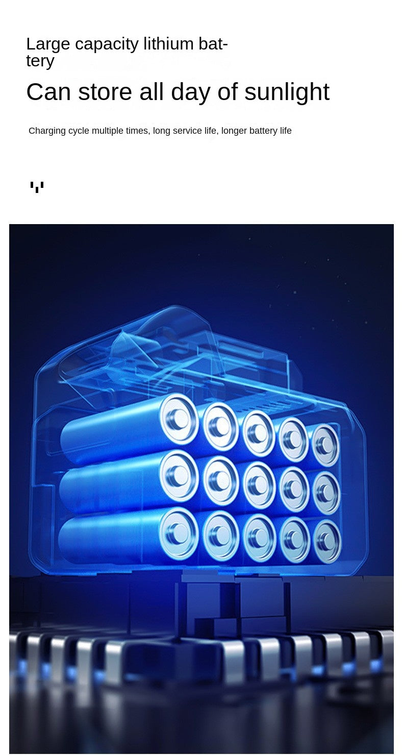 Intelligent Human Body Sensing Integrated Solar Lamp High-power Engineering Road Square LED Street Lamp