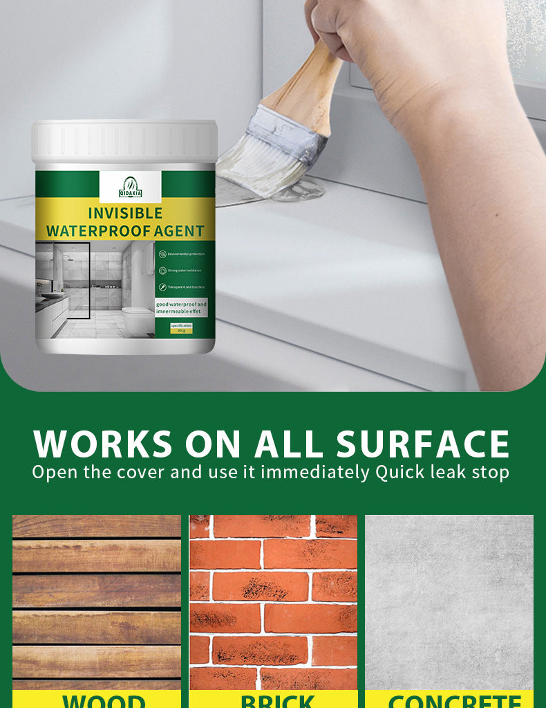 Transparent Waterproof Glue for Bathroom Leak Repair, No Tile Breaking, Floor Waterproof Coating, Waterproof Glue