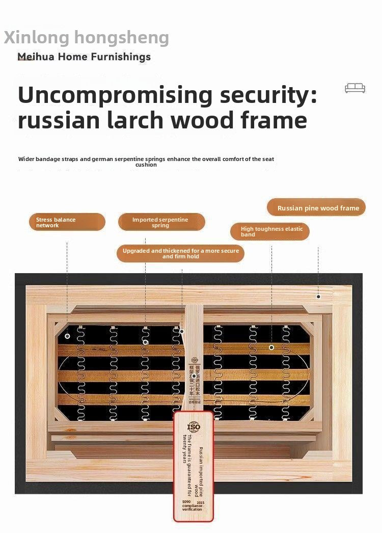 Italian Minimalist Sailboat Sofa Light Luxury Home Living Room Large Sofa Rental House Small Apartment Straight Row Fabric Sofa