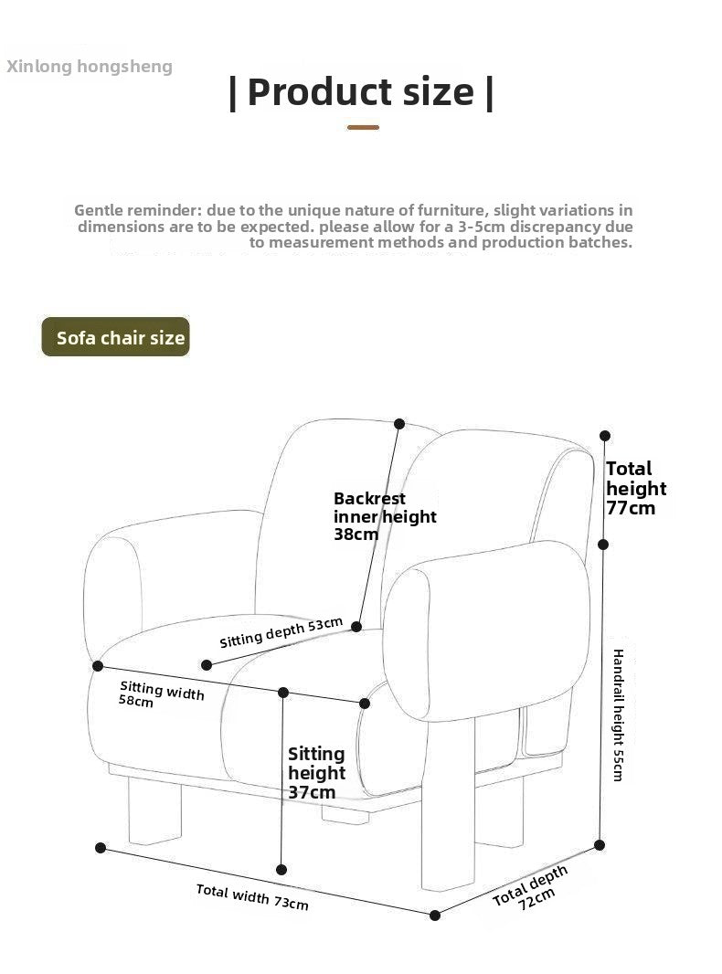 Single Koala Sofa Chair French Vintage Style Living Room Balcony Leisure Chair Retro Lazy Designer Single Chair
