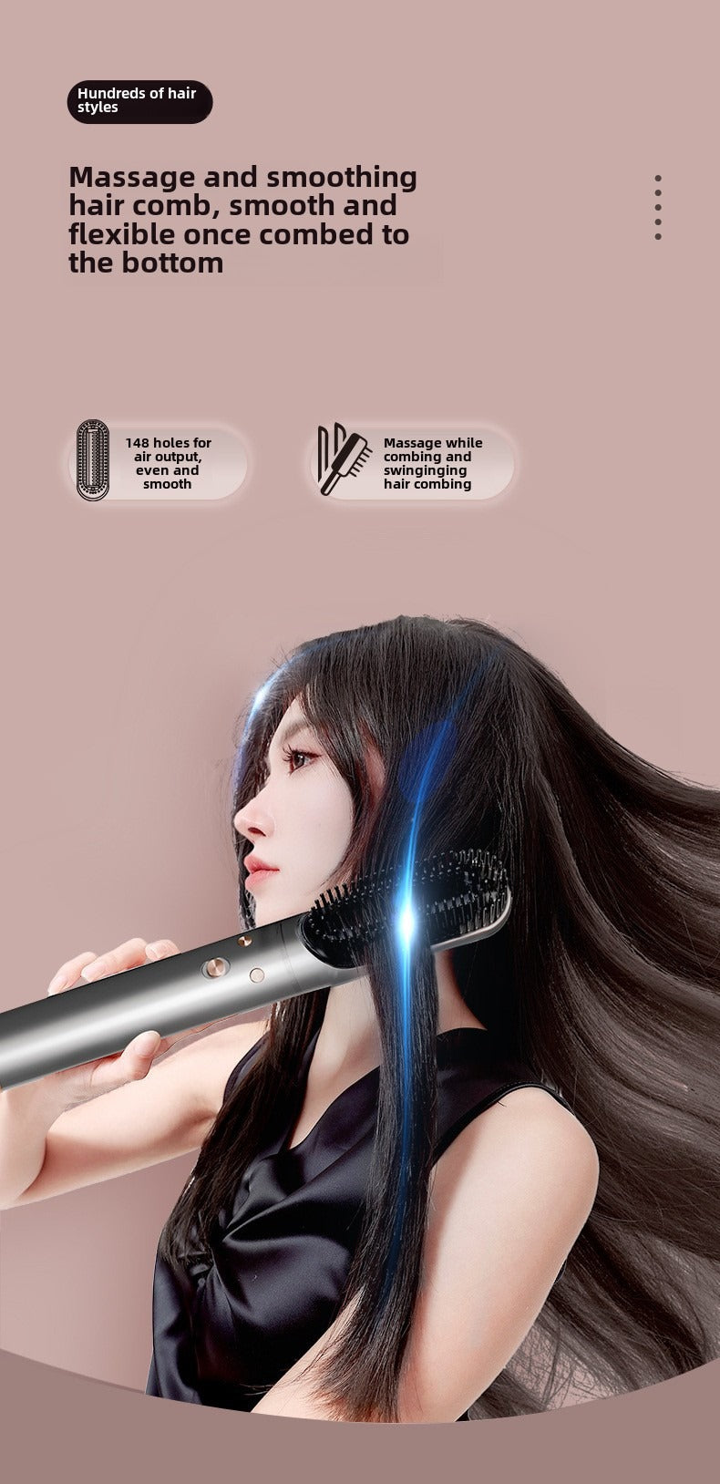 high-power hair dryer negative ion home electric hair dryer Fully Automatic Curling Iron Silent High-Speed Hair Dryer