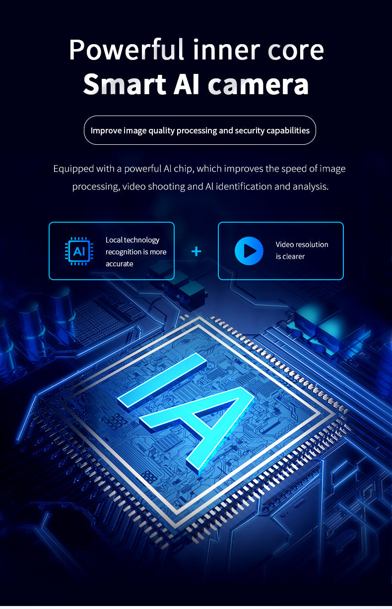 wifi Shake Head Camera Indoor Intelligent Monitoring Alarm Night Vision HD Home Remote Camera Infrared