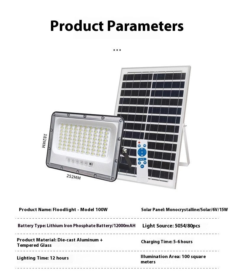 LED Solar Outdoor Light Rural Courtyard Super Bright High Power Waterproof Indoor and Outdoor Home Wall Light Street Light