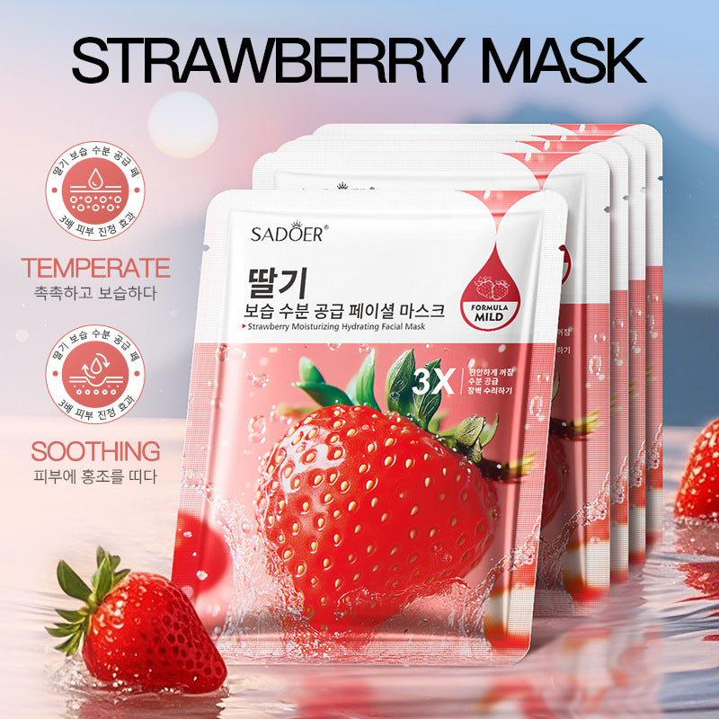 Fruit Moisturizing Hydrating Face Mask SADOER Moisturizing, rejuvenating, and brightening face mask  wholesale l