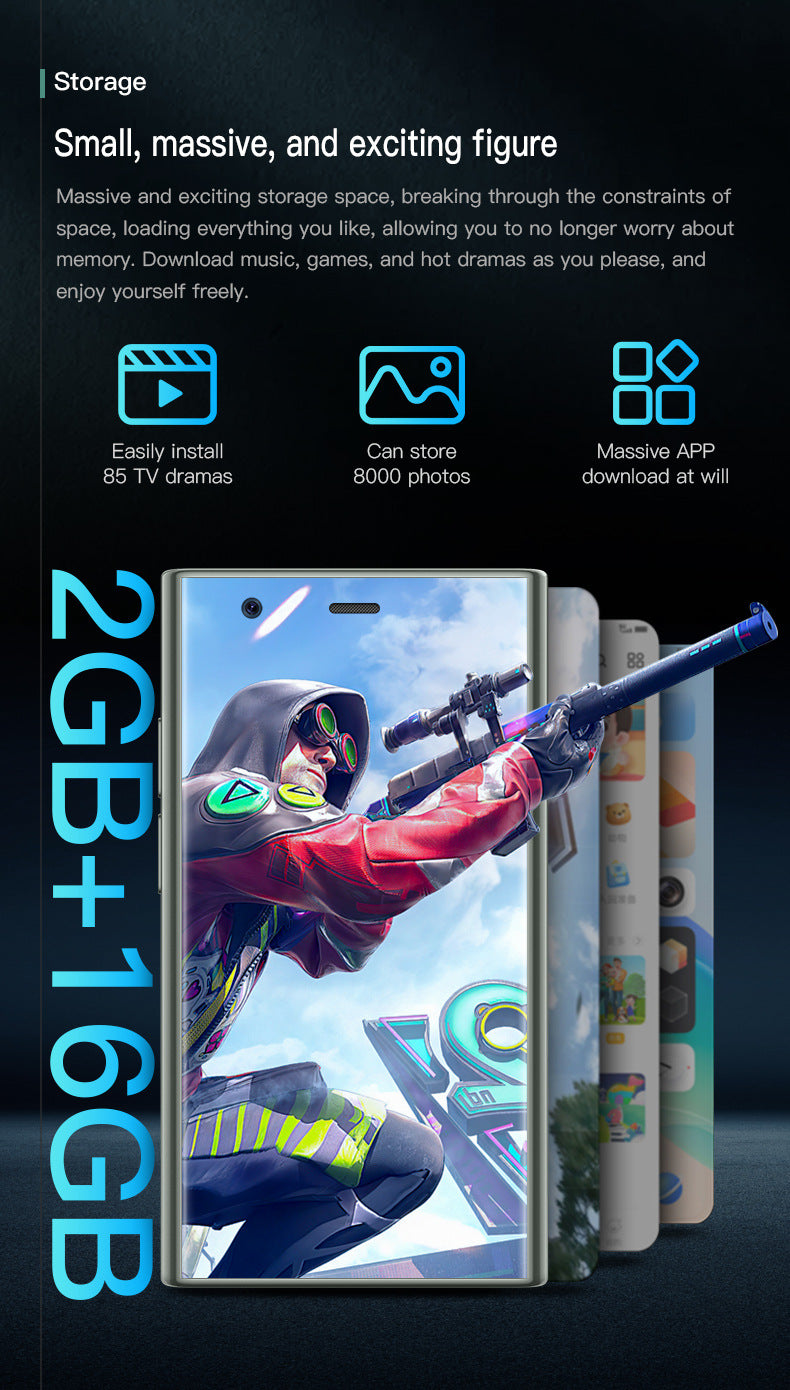 S23Pro Mini Smartphone2+16All-Network Dual-SIM Dual-Standby Android mini Mobile Phone(Popular)