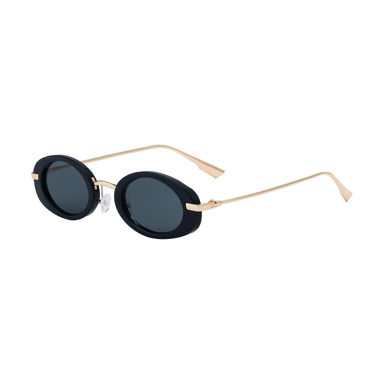 2025New European and American Fashion Oval Small Frame Sunglasses for Women, Trendy Personality Sun Protection Sunglasses Wholesale