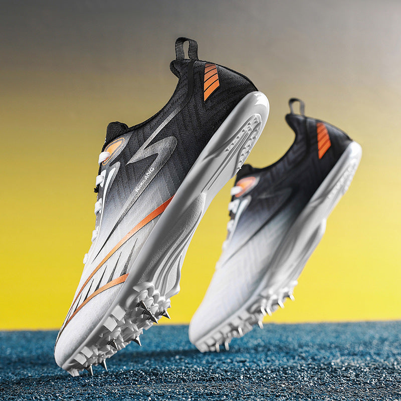8Mesh Surface Sprint Shoes Track and Field Triple Jump Competition Training Shoes Unisex Sports Shoes for Middle School Entrance Exam All-around Sports Shoes