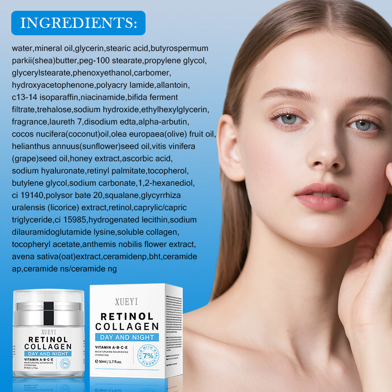 Oil Control Moisturizing Collagen Retinol Face Cream Brightening Skin Tone Hydrating Anti-Wrinkle Firming Face Cream