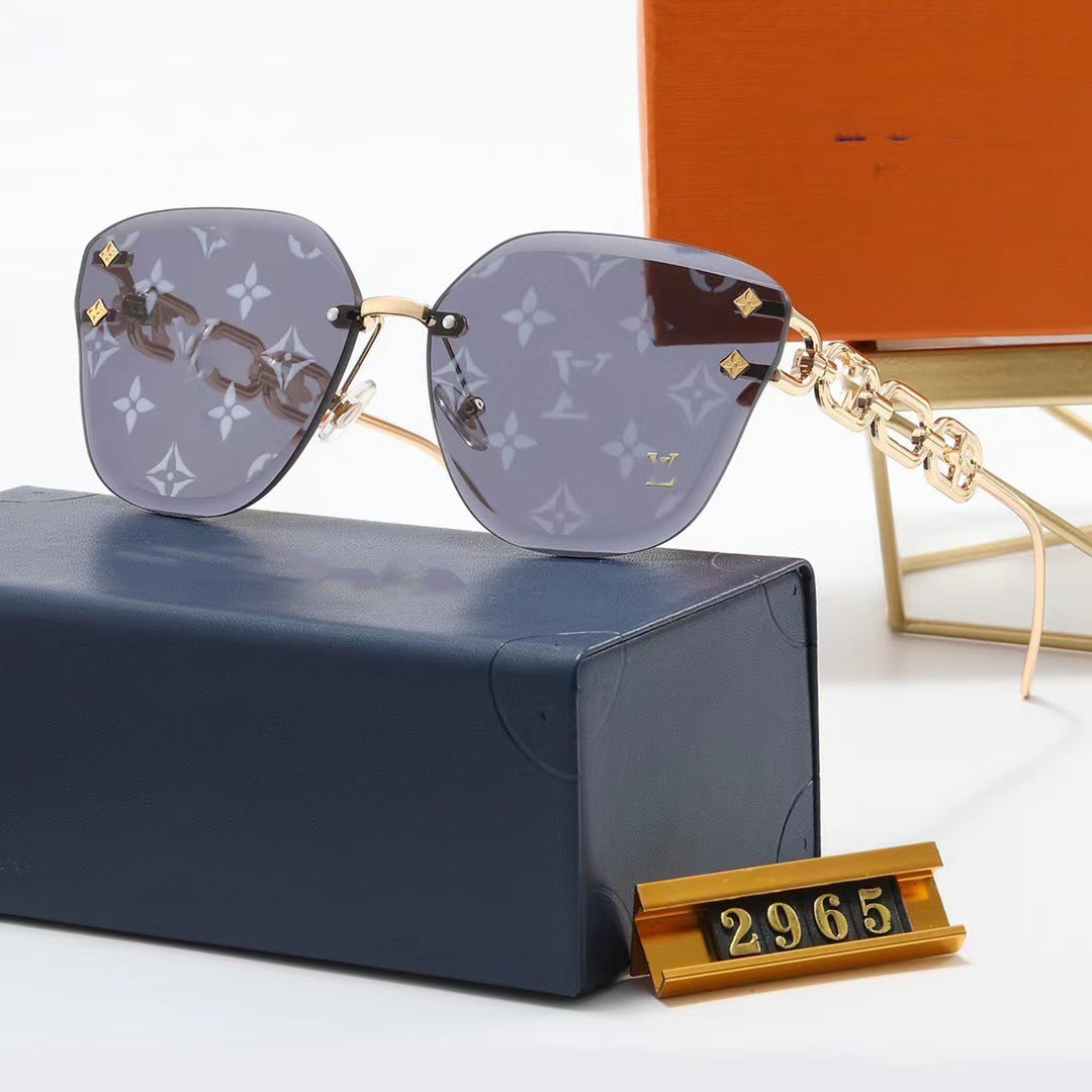 2024New Fashion Trend Sunglasses High-End Luxury Style Women's Sunglasses Laser Lenses Unique Street Style