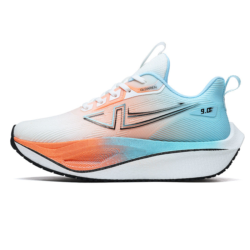 Mesh Men's Shoes New Thick-Soled Breathable Trendy Running Shoes Lightweight Shock-Absorbing Non-Slip Running Travel Shoes Casual Sports Shoes
