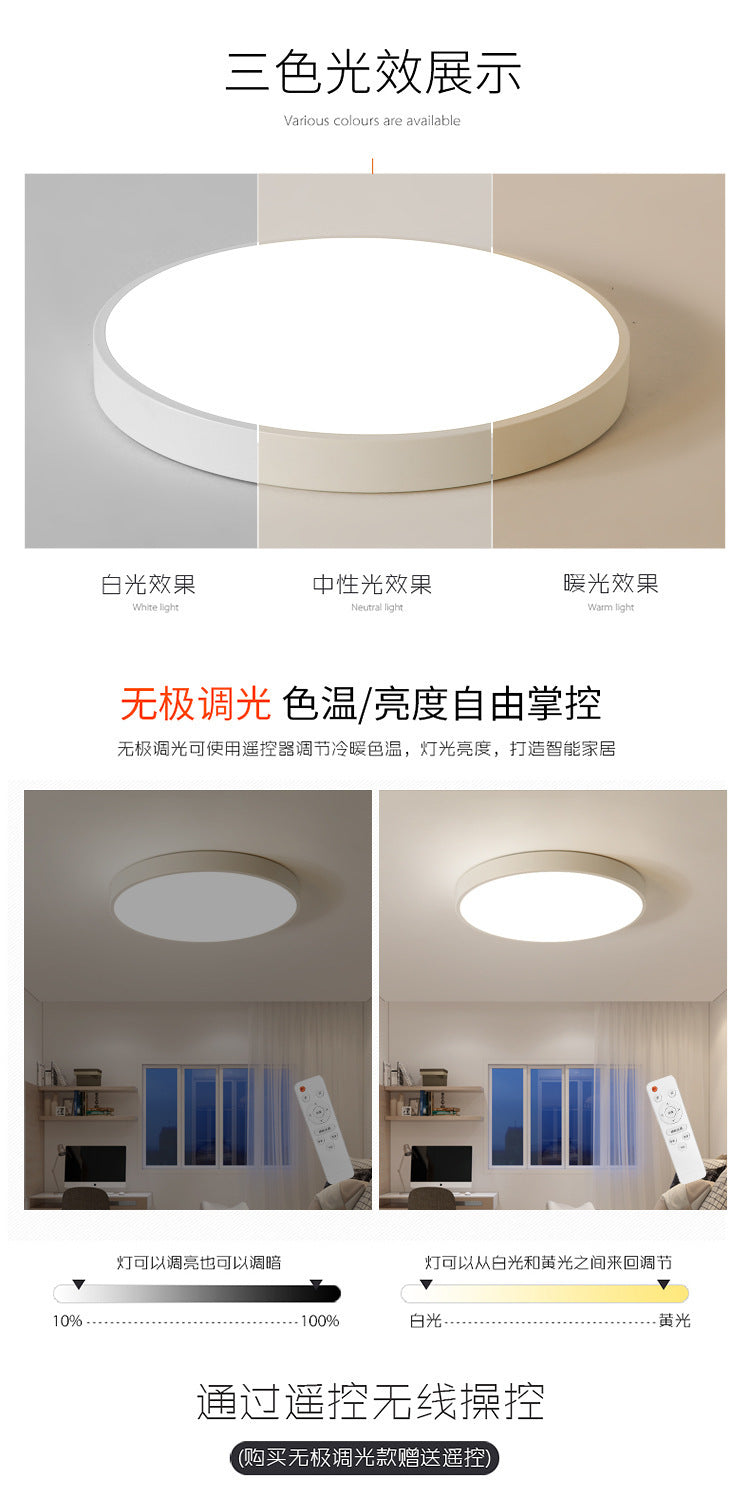 Ultra-Thin Ceiling Lamp led Round Bedroom Lamp scandinavian Living Room Lamp Modern minimalist room hallway light corridor light