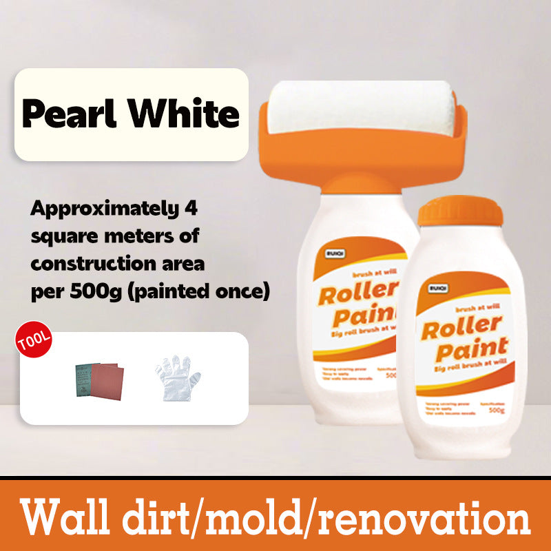 Hot-Selling Indoor Wall Roller Paint Water-Based Odorless Latex Paint with Roller Brush for Wall Renovation and Repair