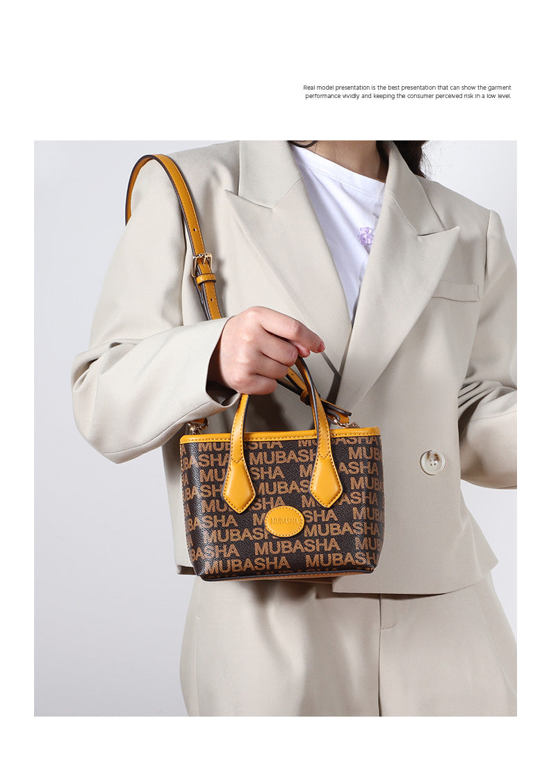 Women's Trendy Fashion New Crossbody Bag Retro Personality Stylish Mini Simple Monogram Handbag