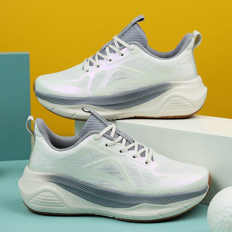 Professional Running Shoes for Men and Women, Spring and Summer New Soft Sole, Lightweight, Shock Absorption, Breathable, Jump Rope, Non-Slip, Marathon Walking Shoes