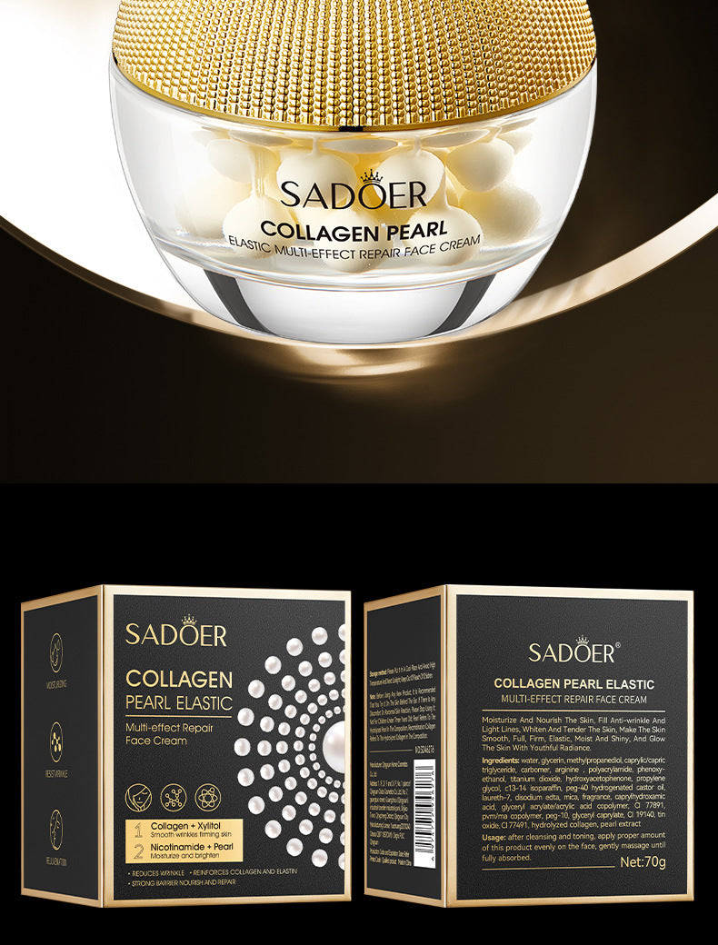 Pearl Cream70g SADOER Collagen Hydrating Moisturizing Cream  Foreign Trade Wholesale