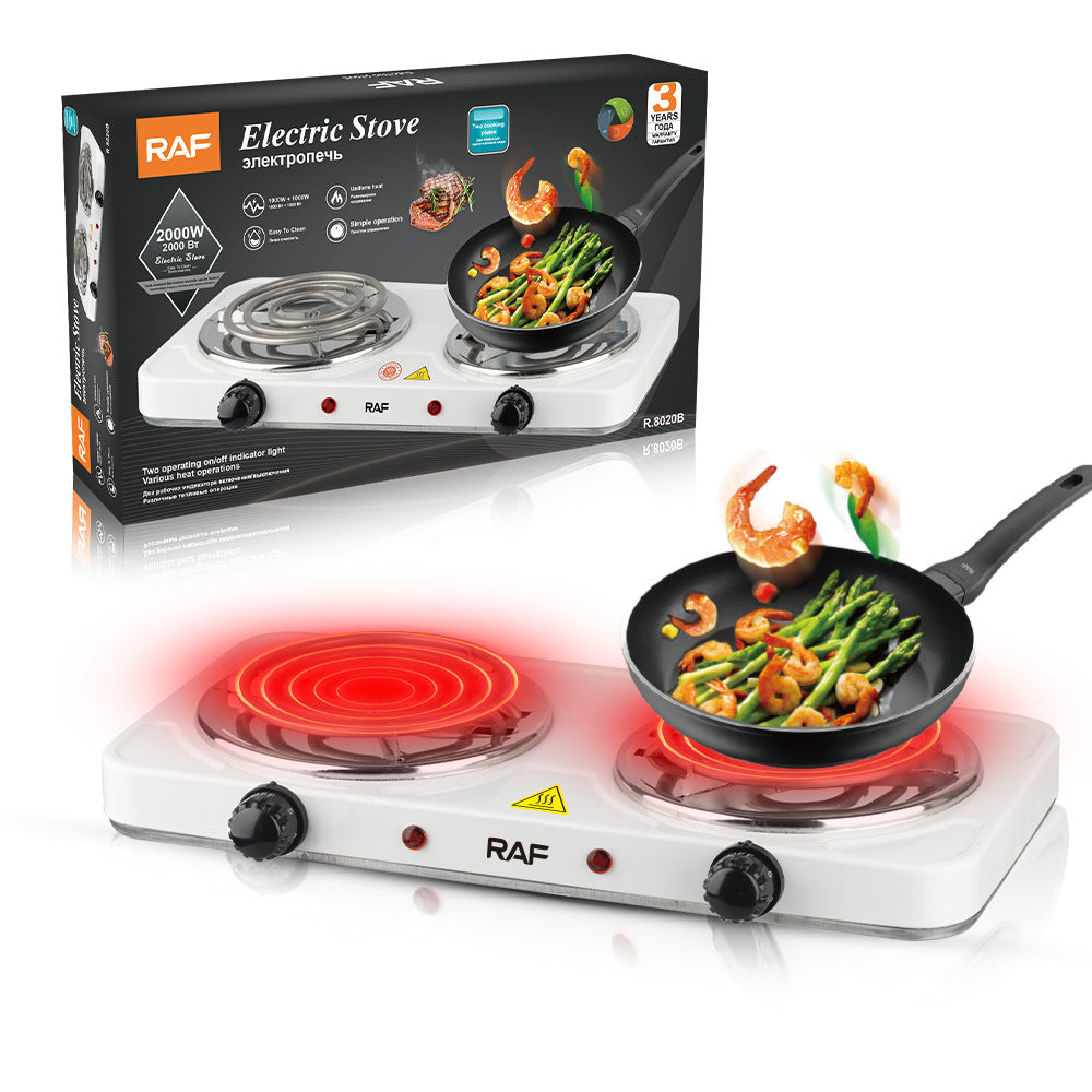 Double-Head Electric Ceramic Stove Small Household Appliance Multi-Functional Cooking Coffee Stove Household Small Electric Stove Wholesale